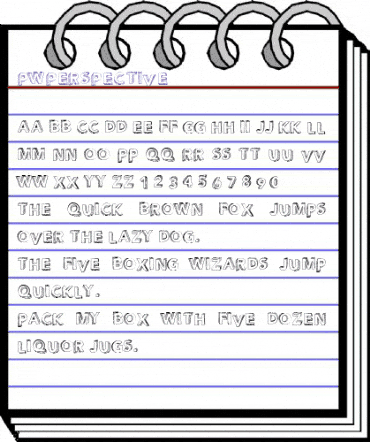 PWPerspective Medium animated font preview
