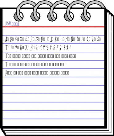 PWStixs Medium animated font preview