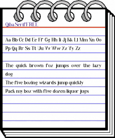 Qiba Serif FREE Regular animated font preview Qiba Serif FREE Regular animated font preview