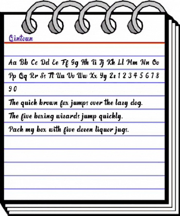 Qintoun Regular animated font preview
