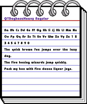 QTDoghausHeavy Regular animated font preview QTDoghausHeavy Regular animated font preview