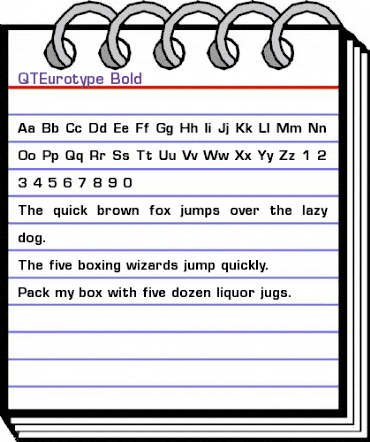 QTEurotype Bold animated font preview QTEurotype Bold animated font preview