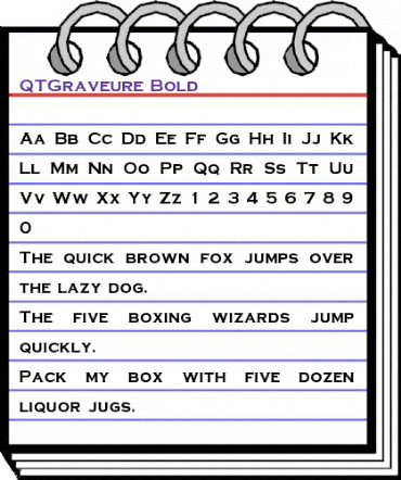 QTGraveure Bold animated font preview QTGraveure Bold animated font preview
