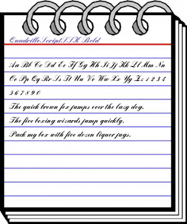 QuadrilleScriptSSK Bold animated font preview QuadrilleScriptSSK Bold animated font preview