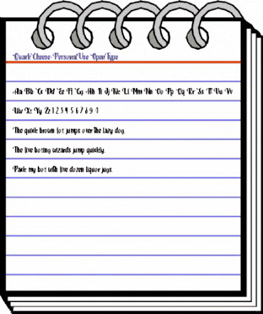 Quark Cheese - Personal Use Regular animated font preview Quark Cheese - Personal Use Regular animated font preview