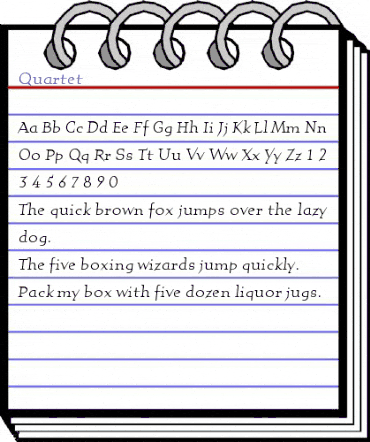 Quartet Roman animated font preview Quartet Roman animated font preview