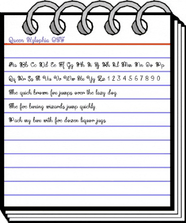 Queen Xylophia Regular animated font preview Queen Xylophia Regular animated font preview