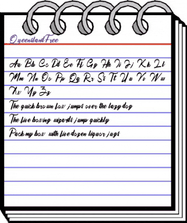 Queensland Free Regular animated font preview Queensland Free Regular animated font preview