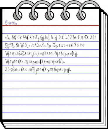 Queeny Regular animated font preview Queeny Regular animated font preview