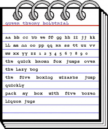 Queer Theory BoldTrial animated font preview