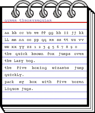 Queer TheoryRegular Regular animated font preview Queer TheoryRegular Regular animated font preview