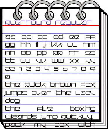 Querround Regular animated font preview Querround Regular animated font preview