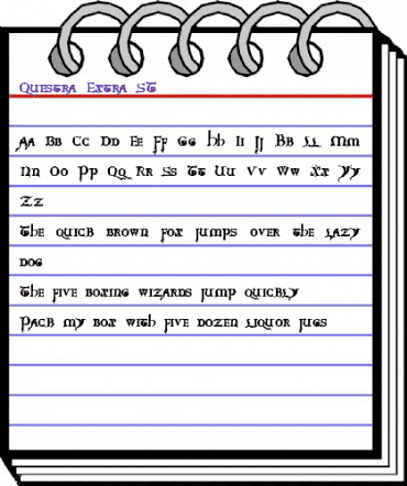 Questra Extra ST Regular animated font preview