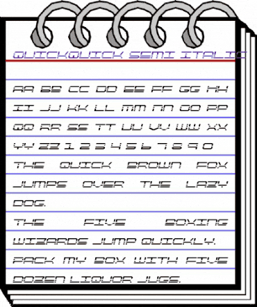 QuickQuick Semi-Italic Semi-Italic animated font preview QuickQuick Semi-Italic Semi-Italic animated font preview