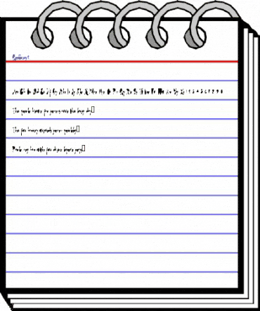 Quillines2 Regular animated font preview