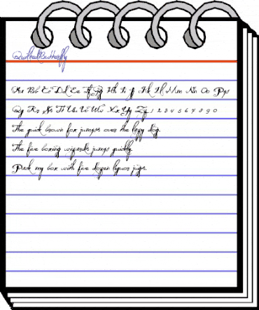 Quilted Butterfly Regular animated font preview Quilted Butterfly Regular animated font preview