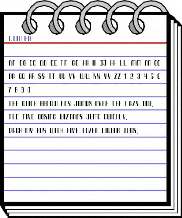 Quimbie Regular animated font preview Quimbie Regular animated font preview