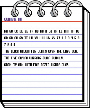 Quimbie UH Regular animated font preview Quimbie UH Regular animated font preview