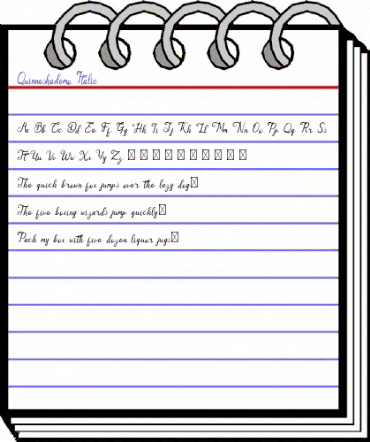 Quinneshademo Italic animated font preview Quinneshademo Italic animated font preview