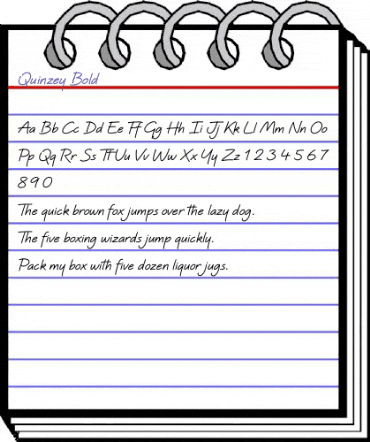 Quinzey Bold animated font preview Quinzey Bold animated font preview