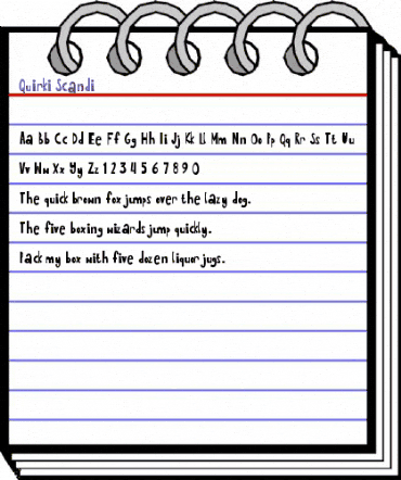 Quirki Scandi Regular animated font preview Quirki Scandi Regular animated font preview