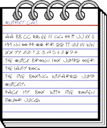 Quirky Cat Regular animated font preview Quirky Cat Regular animated font preview