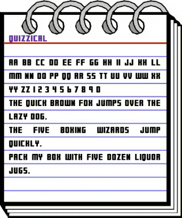 Quizzical Regular animated font preview Quizzical Regular animated font preview