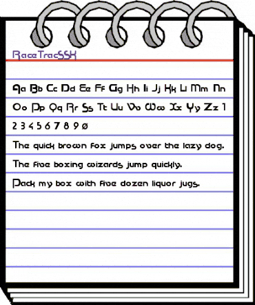 RaceTracSSK Regular animated font preview RaceTracSSK Regular animated font preview