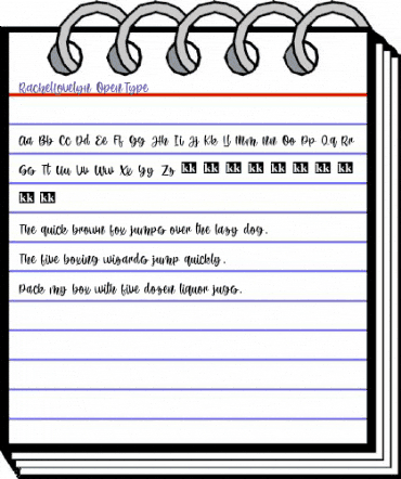 Rachel Lovelyn Regular animated font preview Rachel Lovelyn Regular animated font preview