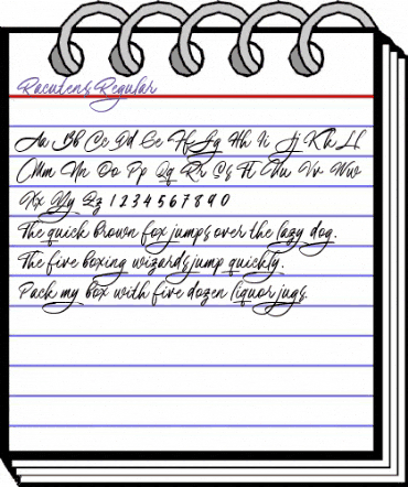 Racutens Regular animated font preview Racutens Regular animated font preview