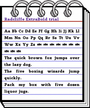 Radcliffe Display ExtraBold animated font preview Radcliffe Display ExtraBold animated font preview