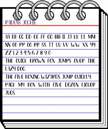 Radens Jockie Regular animated font preview Radens Jockie Regular animated font preview