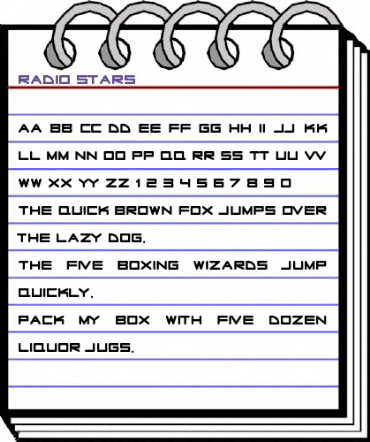 Radio Stars Regular animated font preview Radio Stars Regular animated font preview