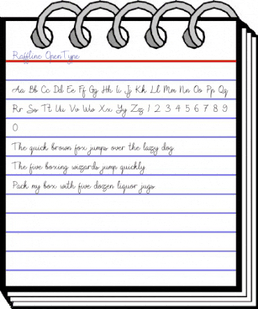 Raffline Regular animated font preview Raffline Regular animated font preview