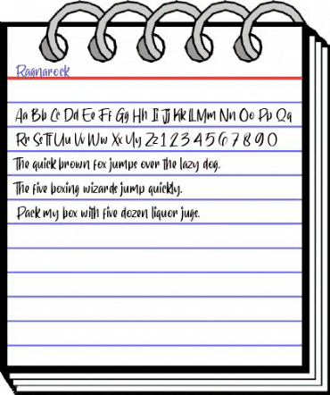 Ragnarock Regular animated font preview