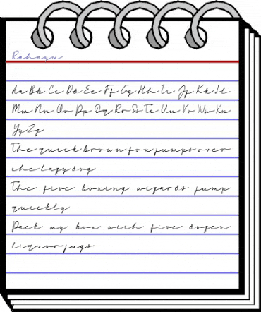 Rahayu Regular animated font preview Rahayu Regular animated font preview