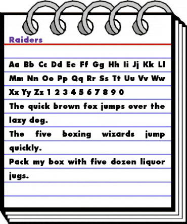 Raiders Raiders animated font preview Raiders Raiders animated font preview