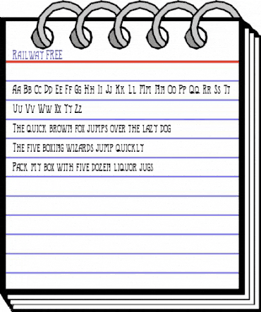 Railway FREE Regular animated font preview