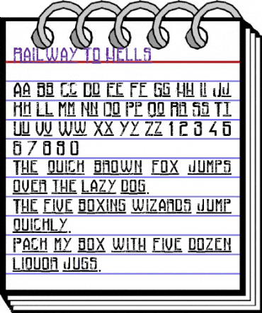 Railway To Hells Regular animated font preview