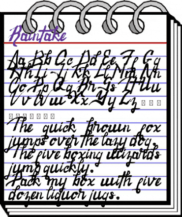 Raintake Regular animated font preview Raintake Regular animated font preview