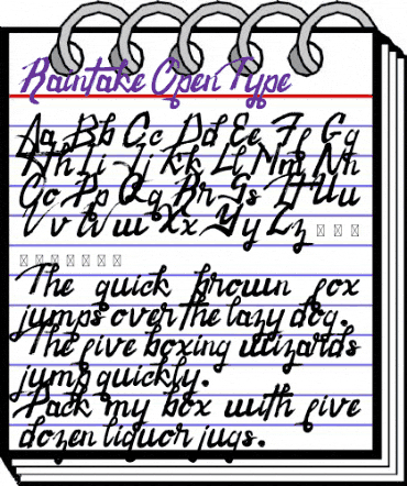Raintake Regular animated font preview Raintake Regular animated font preview