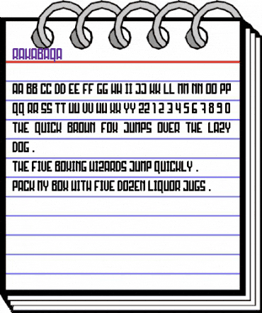 RAKABAQA Regular animated font preview RAKABAQA Regular animated font preview