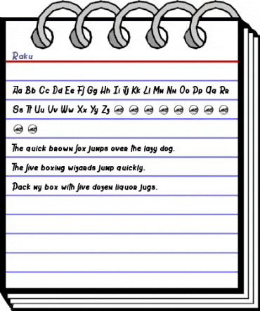 Raku Regular animated font preview Raku Regular animated font preview