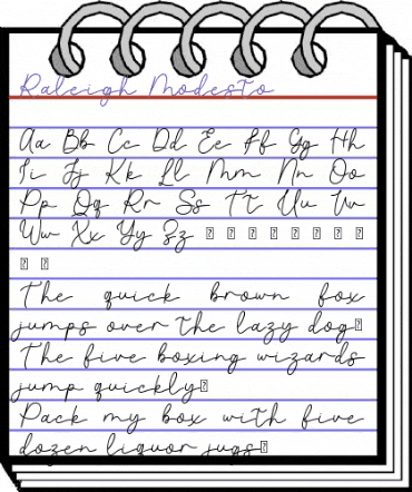 Raleigh Modesto Regular animated font preview Raleigh Modesto Regular animated font preview