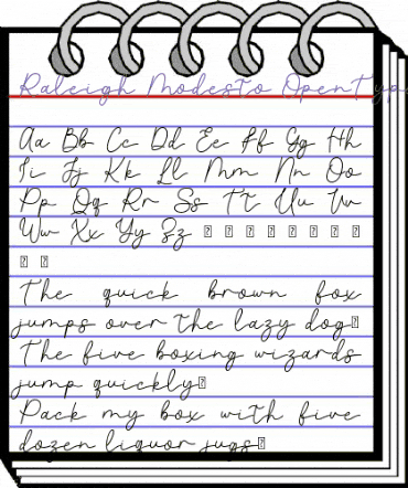 Raleigh Modesto Regular animated font preview Raleigh Modesto Regular animated font preview