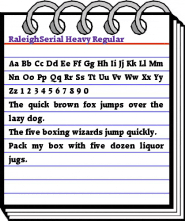 RaleighSerial-Heavy Regular animated font preview