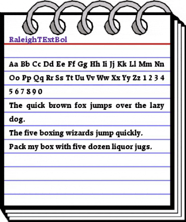 RaleighTExtBol Regular animated font preview RaleighTExtBol Regular animated font preview