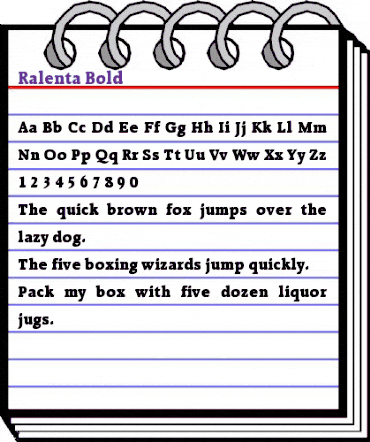 Ralenta Bold animated font preview