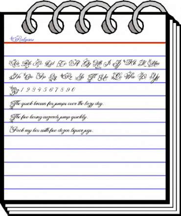 Ralgani Regular animated font preview