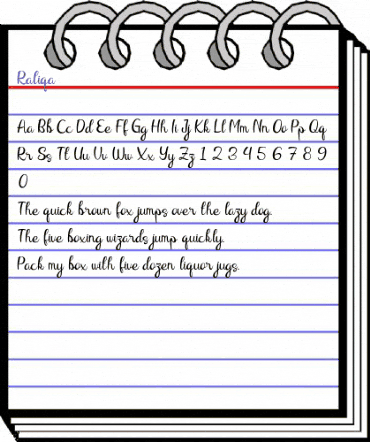 Raliqa Regular animated font preview Raliqa Regular animated font preview